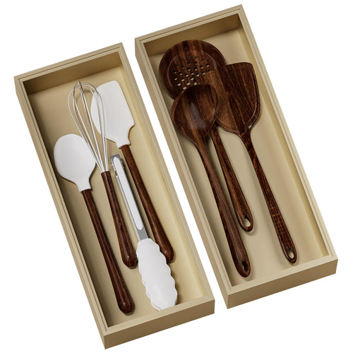 NorthPeak™ Bamboo Drawer Organizer Set